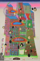 Friedensreich Hundertwasser GOOD MORNING CITY Screenprint - Sold for $1,152 on 03-01-2025 (Lot 355).jpg